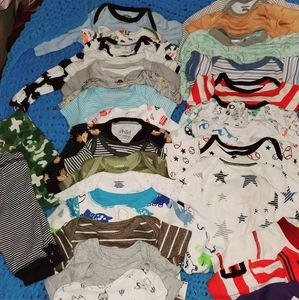43 piece lot of baby boy clothes